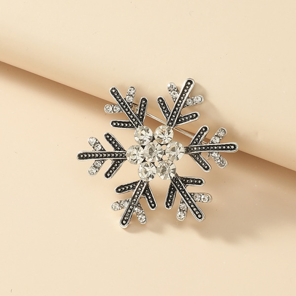 Vintage Mode Rhinestone Brosche til Kvinder Sne