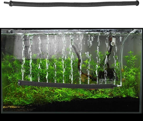 Akvarium Luftsten Diffusor Tub, Akvarium Luftbubbel Tub Luftpump Tillbehör Plast Syre Bubbel Diffusor Bar Pump (60cm)