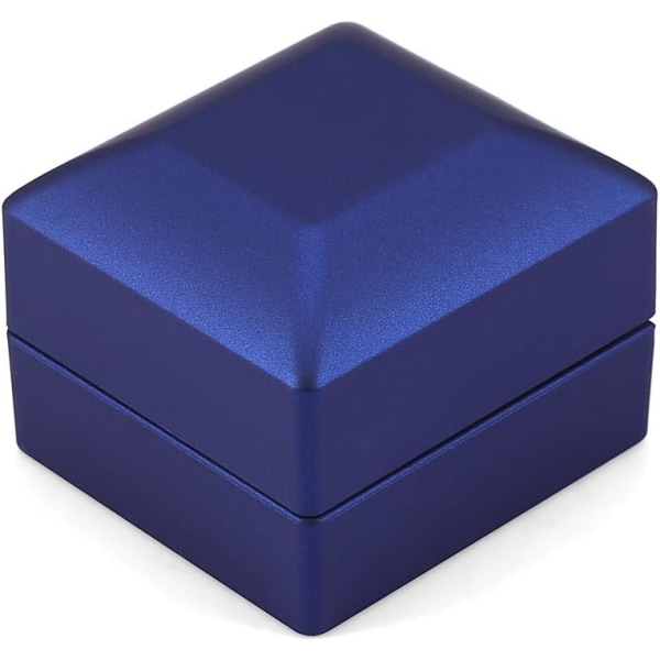 (Sininen) Muodikas LED-rengaslaatikko Valoisa rengaslaatikko Marriage Pro