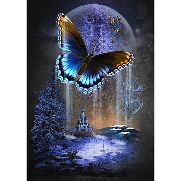 (30x40cm)5D DIY Full Drill Square Diamond Painting Animals C