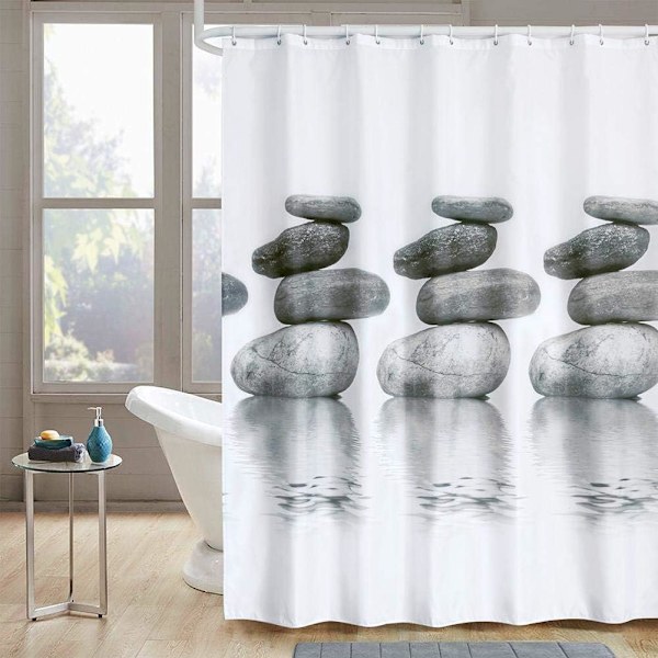 180 x 180 cm Vandtæt og skimmelresistent bruseforhæng med