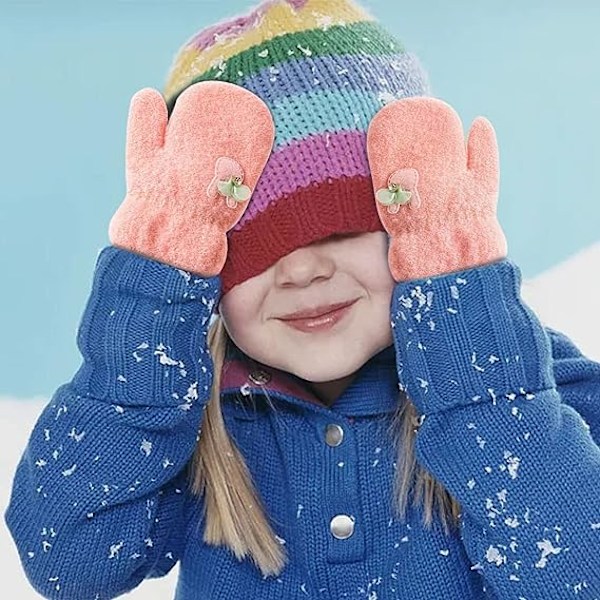 2 st 1-4 år gamla barns vantar handskar 2 par barns K