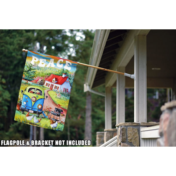 Sommerflag 18x12 Tommer Dobbeltsidet til Udendørs Fred Hus Have Dekoration