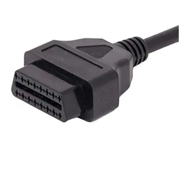 OBD2 OBD II 16-polet Højre Vinkel Han til Hun Diagnostisk Adapter