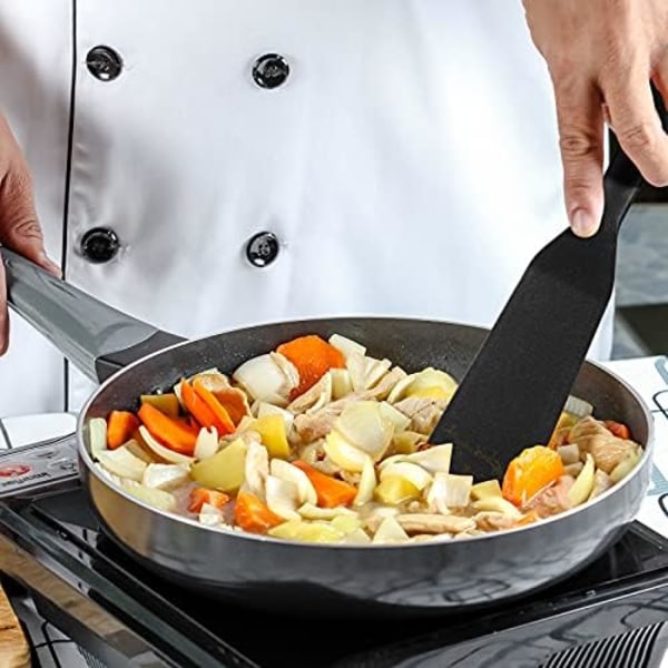 Silikone Tynd Spatel Omeletspatel Vender Lang Crêpespatel Varmebestandig Madlavningsspatel Non-stick Pandekagespatel