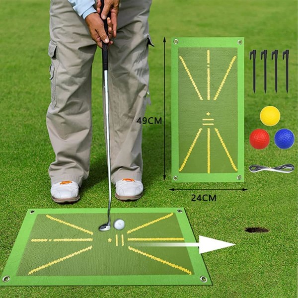 (A)Golfmatte - Golftreningsmatte for treffdeteksjon - Golftrening
