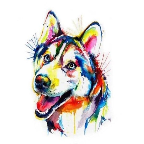 30 × 40 Graffiti Hunde-diamantmaleri (30 * 40, 1 stk) Diamon