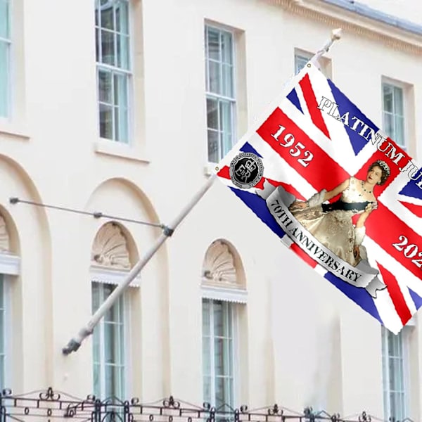 Kuningatar Elisabet II:n platinajuhlavuoden lippu - Union Jack 2022 F