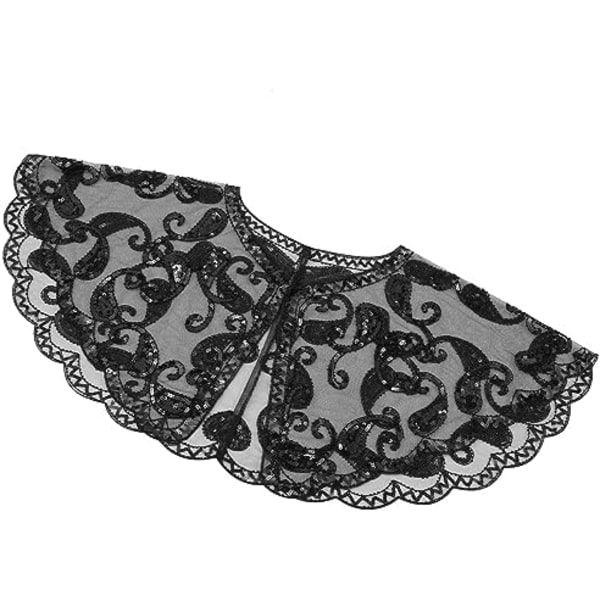 Kvinders 1920'er Flapper Sjal, Sequinbesatte Sjal og Wraps til Aftenskjoler/Fester/Bryllupper/Formelle Anledninger/Harlem-aften