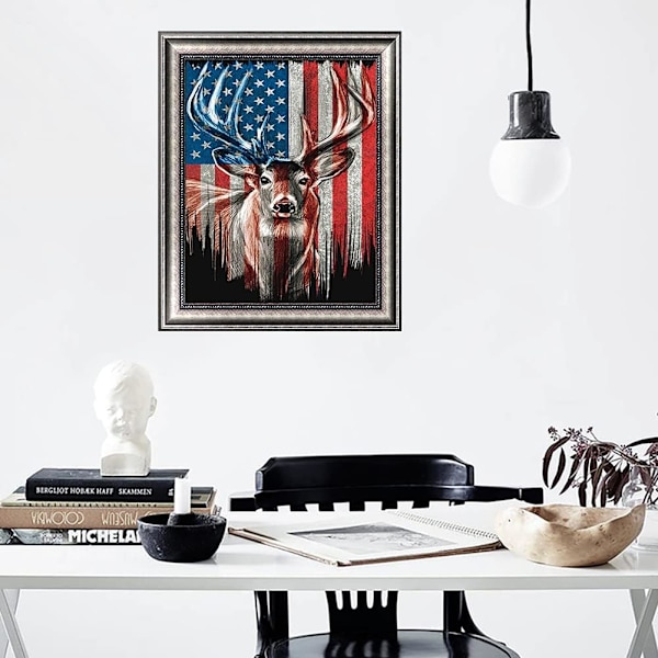 (30x40cm) Diamantmålning för vuxna, 5D amerikansk P