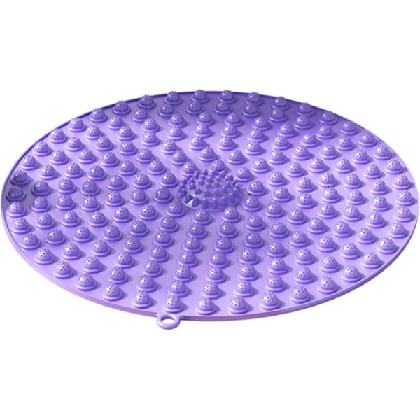Fotmassagematta, Reflexologimatta med 21,7 tum i diameter cirkulär shiatsu-skiva, Ergonomisk shiatsu-matta för fotrelaxation