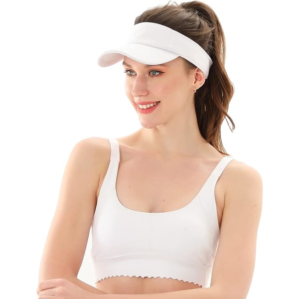 1 st Visor Cap Kvinnor Män Anti-UV Sol Visor Unisex Justerbar Sport
