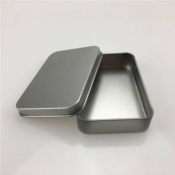 1 st/parti metallbox rektangulär förseglad liten verktygslåda förvaringslåda
