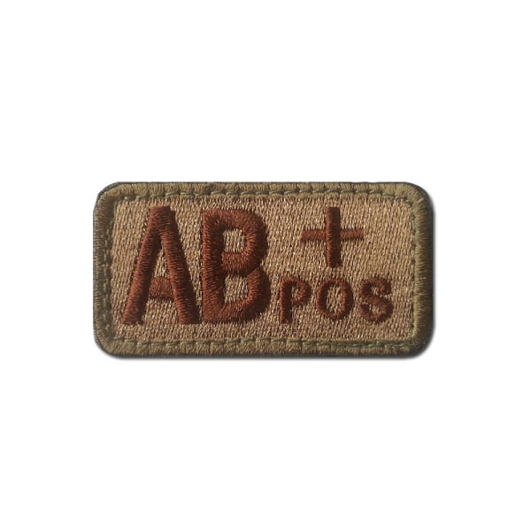 Brodert blodtypeskilt (AB+)