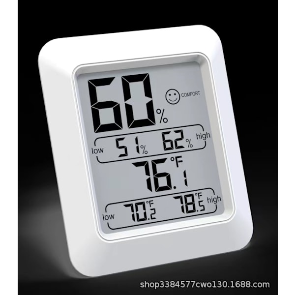 Indendørs digitalt hygrometer, stue termometer og fugtigheds- og temperaturindikator og -monitor