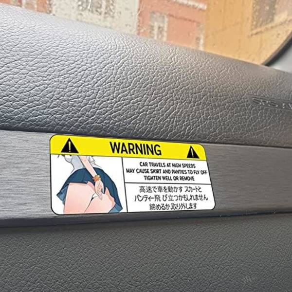 5,1'' Sjov Bilsticker til Trusser Advarsel Kig Slap Mærkat