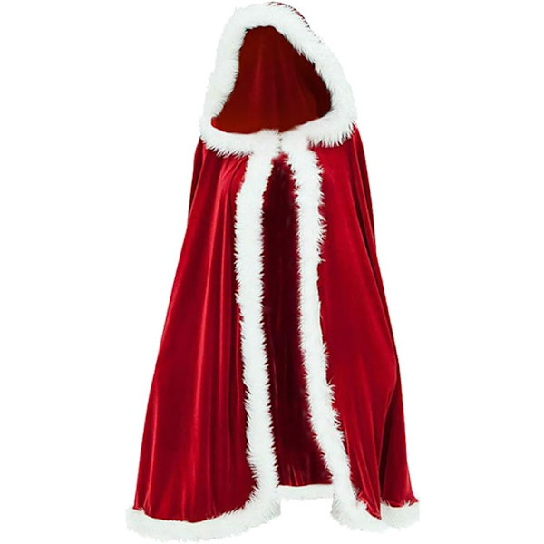 (Röd, 100 cm) Juldräkter Cape Multi Use Jul Cardigan L