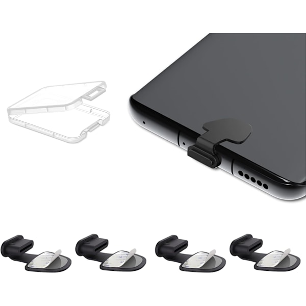 4-pack USB C Skyddskåpa Laddningsuttag Mobiltelefon Skydd Dammskydd USB C Skydd USB C Skydd USB C Kåpa USB C Plugg USB C Plugg för iPhone 16 15