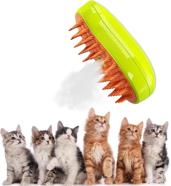 3 i 1 Dampbørste til Katte, Massagekam med Damp, Dampbørste til Katte, Dampbørste til Katte, Dampbørste til Katte, til Massage