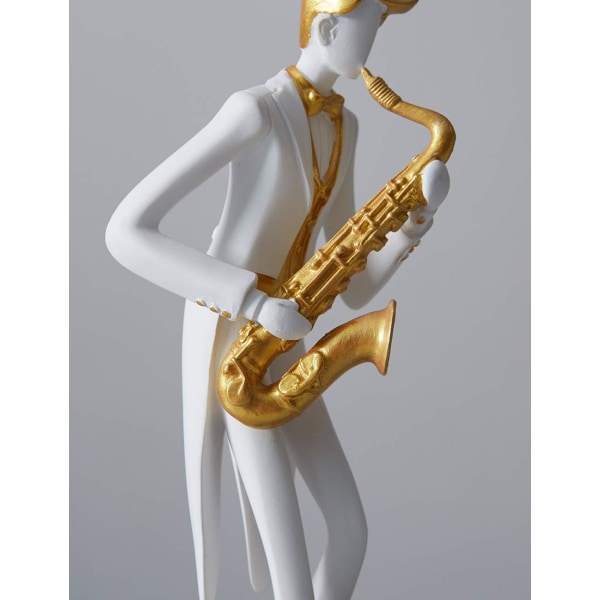 Musicien Figurine Sculpture Patsas Musicale Décor Résine Piano