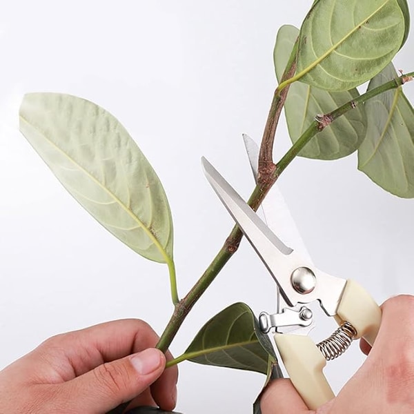 Pieces Hagesaks, Grensaks, Blomstersaks, Flerbruks Hagesaks for Beskjæring av Blomster og Frukttrær, Ergonomisk, med Skarp