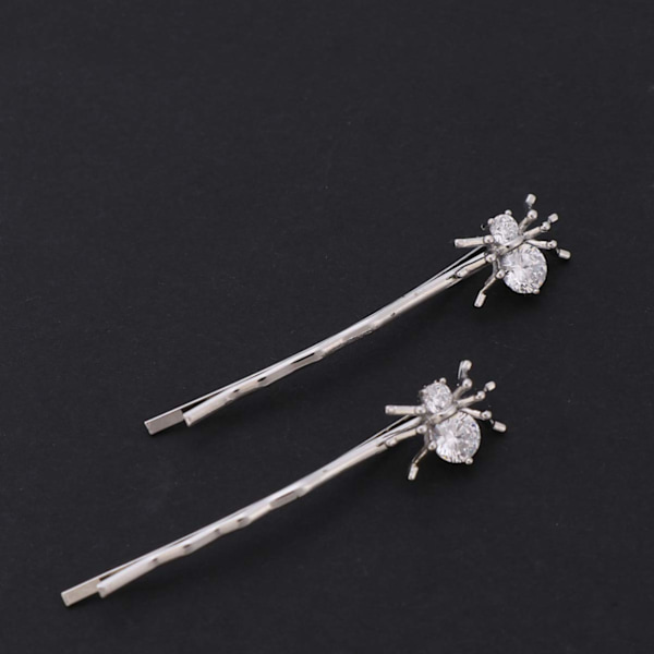 2 stk. Krystal Bobby Hårnåle Edderkop Spænder Rhinestone Elega