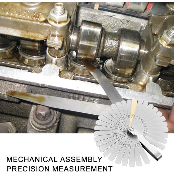 Precision Feeler Gauges 32 Metric(Imperial) Markering Blad för Mätning av Spaltbredd(Tjocklek)