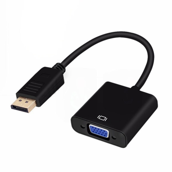 2stk-Gobutevphver Displayport til VGA Adapter Kabler DP til VGA Con