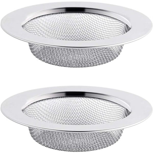 2 stk. Rustfrit Stål Håndvask Si, 11,5 cm Aftapningsfilter, Håndvask Si, Håndvask Si, Køkken Håndvask Si