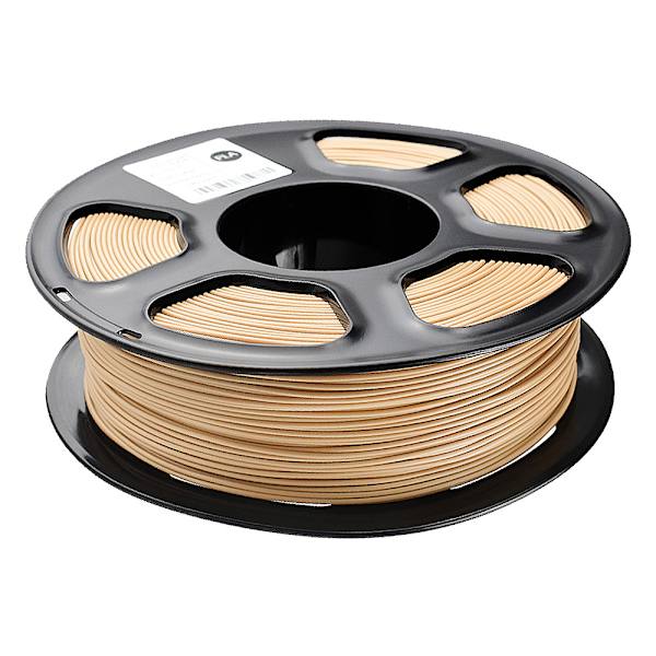 Filament 1,75 mm, ægte træfibre pænt viklet filament, 3D-printer træfilament, Dimensio Wood PLA
