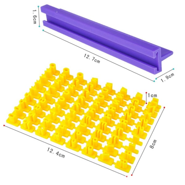 72 st DIY-siffror och bokstäver kakformar präglingsstämpel