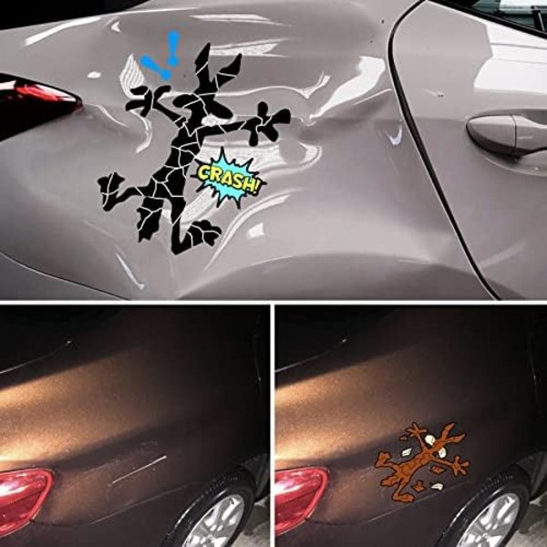 Scratch and Dent Fix Bilstikker, Morsom Tegneserie Coyote Splatter i Stykker, Bumper Stickers for Jeep, Van, Bil, Lastebil,