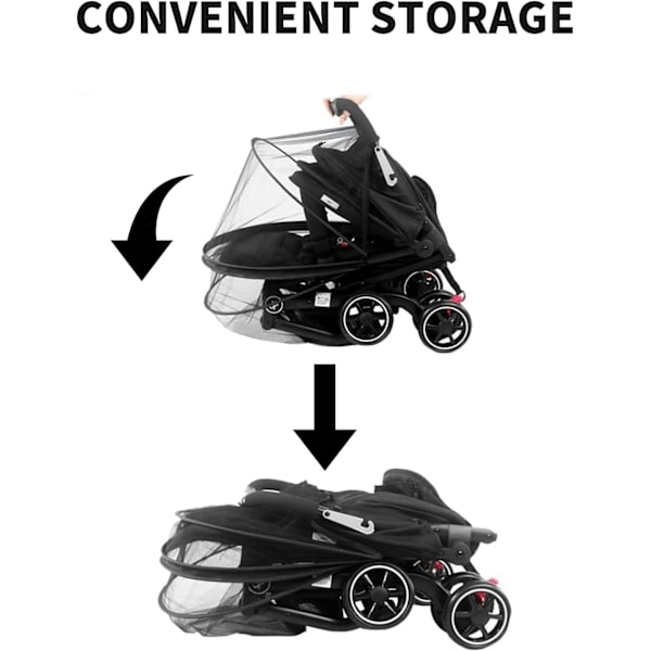 Myggnät för barnvagn, krypterat myggnät för barnvagn