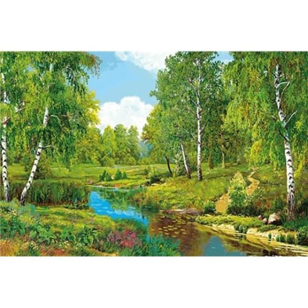 30x40 cm 5D Peinture Diamant DIY Complet,Paysage rural diamant