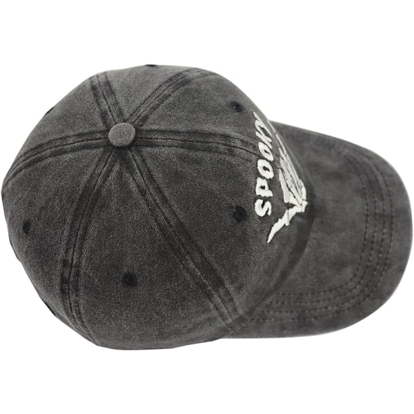 Halloween Spooky Hatt för Kvinnor Män, Justerbar Broderad Bomulls Skelett Hand Baseballkeps