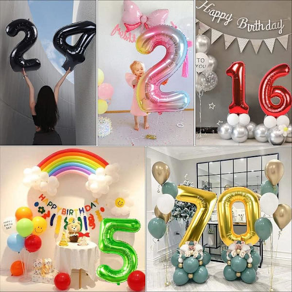 5 kpl 40 tuuman kultaista numeroa 70 ilmapalloa, jättimäinen 70. helium