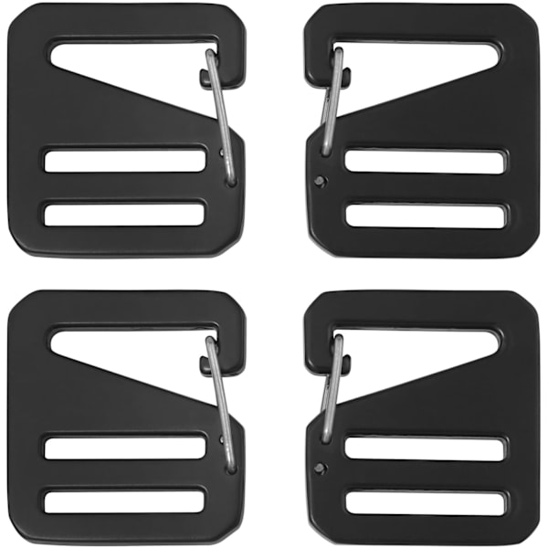 3,48×3,4×0,3cm 4 stk. Fjederbelastede Skydedørsjusterbare Remme G-Formet Spænde Aluminiumlegeringskrog