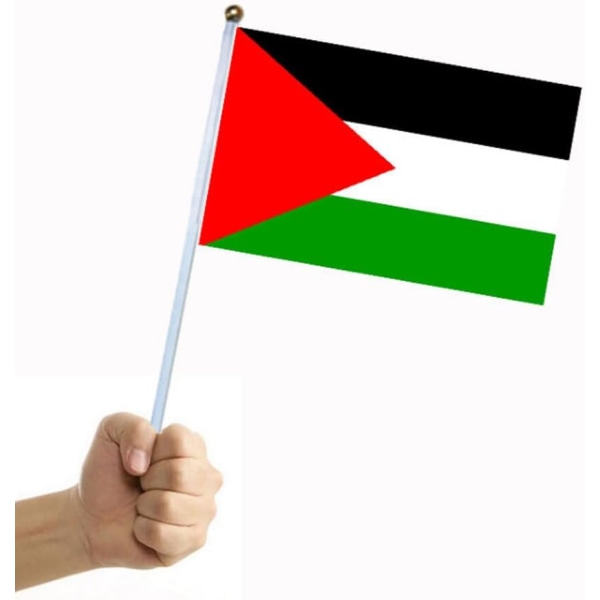 10st 14x21cm Estonia Palestine Polyester Hand Flagga Liten Storlek Al