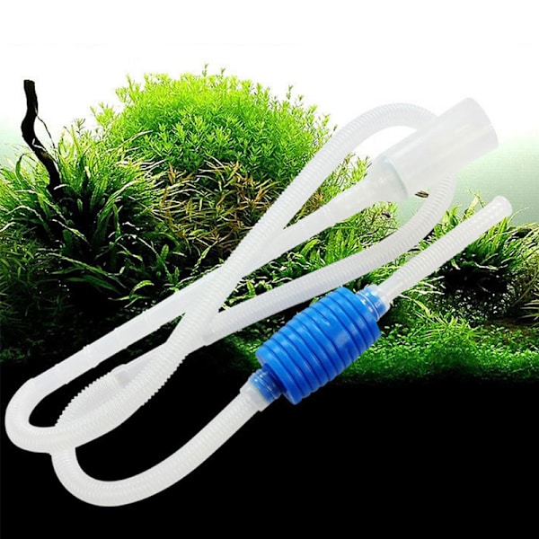 Akvarium rengøringssifon. Manuel Sandskrubberpumpe, Enhånds