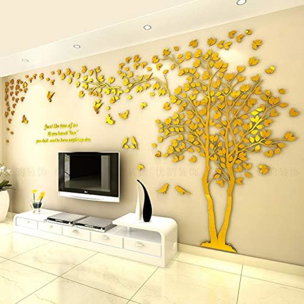 Blå Dröm Arbre Väggdekal 3D DIY Väggdekal Konst Hem De