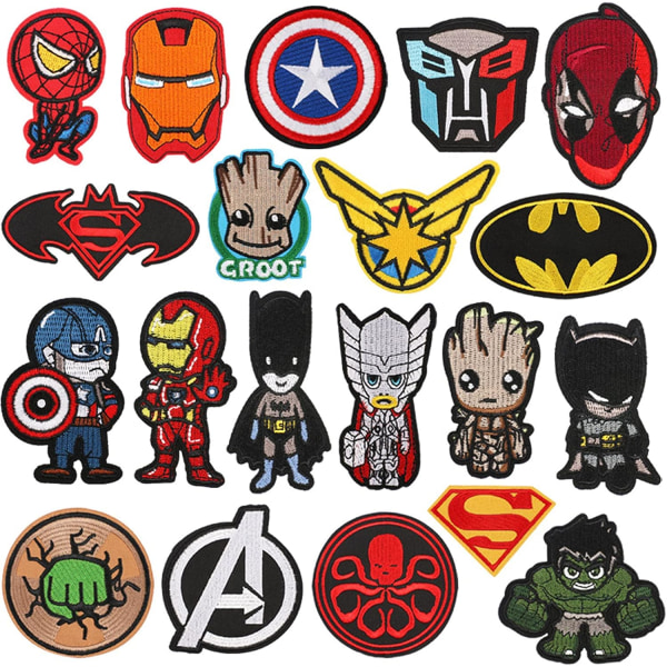 20 Pieces Children's Iron-on Patches Iron on Patches Sew-on Chi
