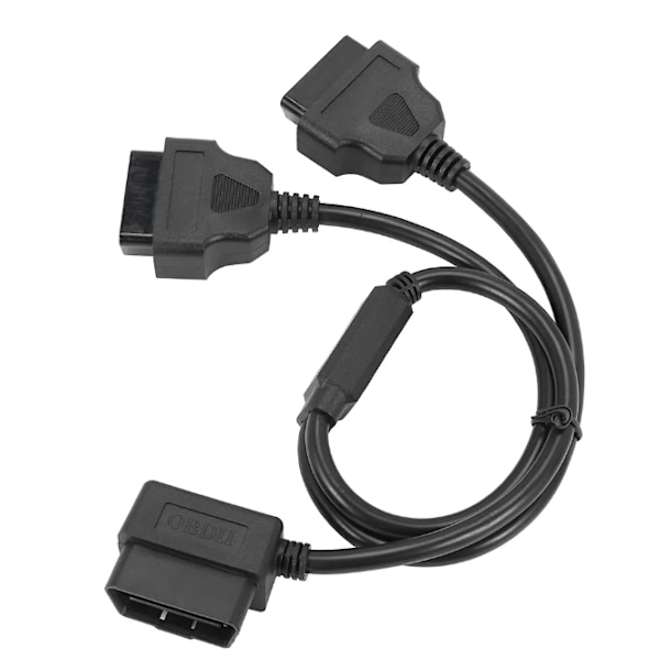 50CM Y-formad OBD 2 OBDII-delarekabel, hane till dubbla