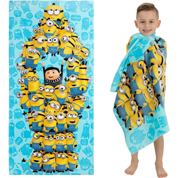 Supermjuk bomullsbad/pool/strandhandduk, 58\" x 28\" Minions