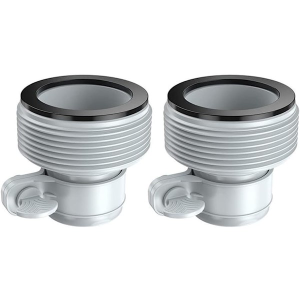 Sæt med 2 poolslangeadaptere til 3,2 cm til 3,8 cm type B pumper, poolslangeforbindelse
