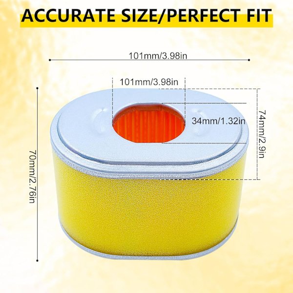5-pak luftfilter for Honda GX160 GX200 GX140 GX100 GX110 GX120,