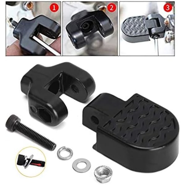 1 Par Mini Cykel Bagpedaler, 3,1x1,6 tommer / 8x4cm Aluminium Legering Foldbar Cykel Pedaler, Skridsikker Cykel Fodstøtter, Fodplade