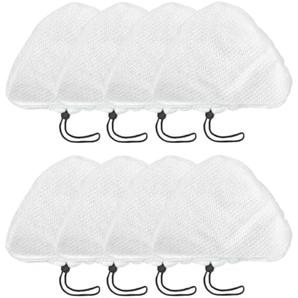 28x20cm Paket med 8 Mikrofiberdukar Universal Rengöringsdynor Kompatibla med Andra Ångmoppar Tvättsbara Mop Ersättningsdelar