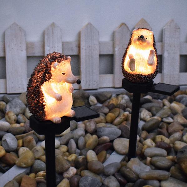 Pindsvin Form Led Have Lamper Plæne Dekoration Sol Have Lys