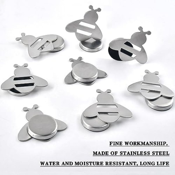 (5,3×5,3×2cm) 8 stycken magnetiska duksvågar utomhus, Nectar magnetiska duksvågar för utomhus, utomhus Curta