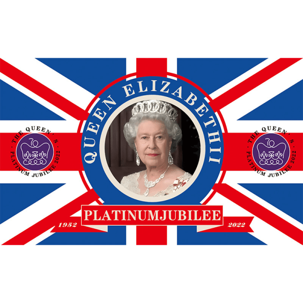 Hänen Majesteettinsa lippu, Ison-Britannian kuningattaren muistolippu, Qu